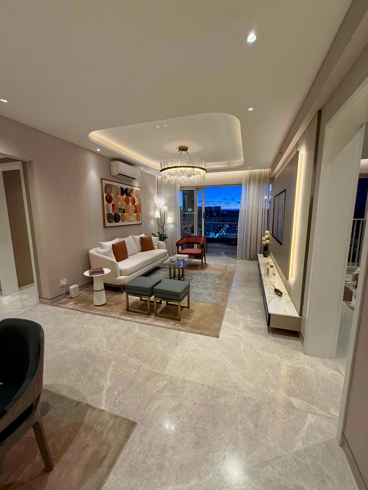 DLF Westpark show apartment living room