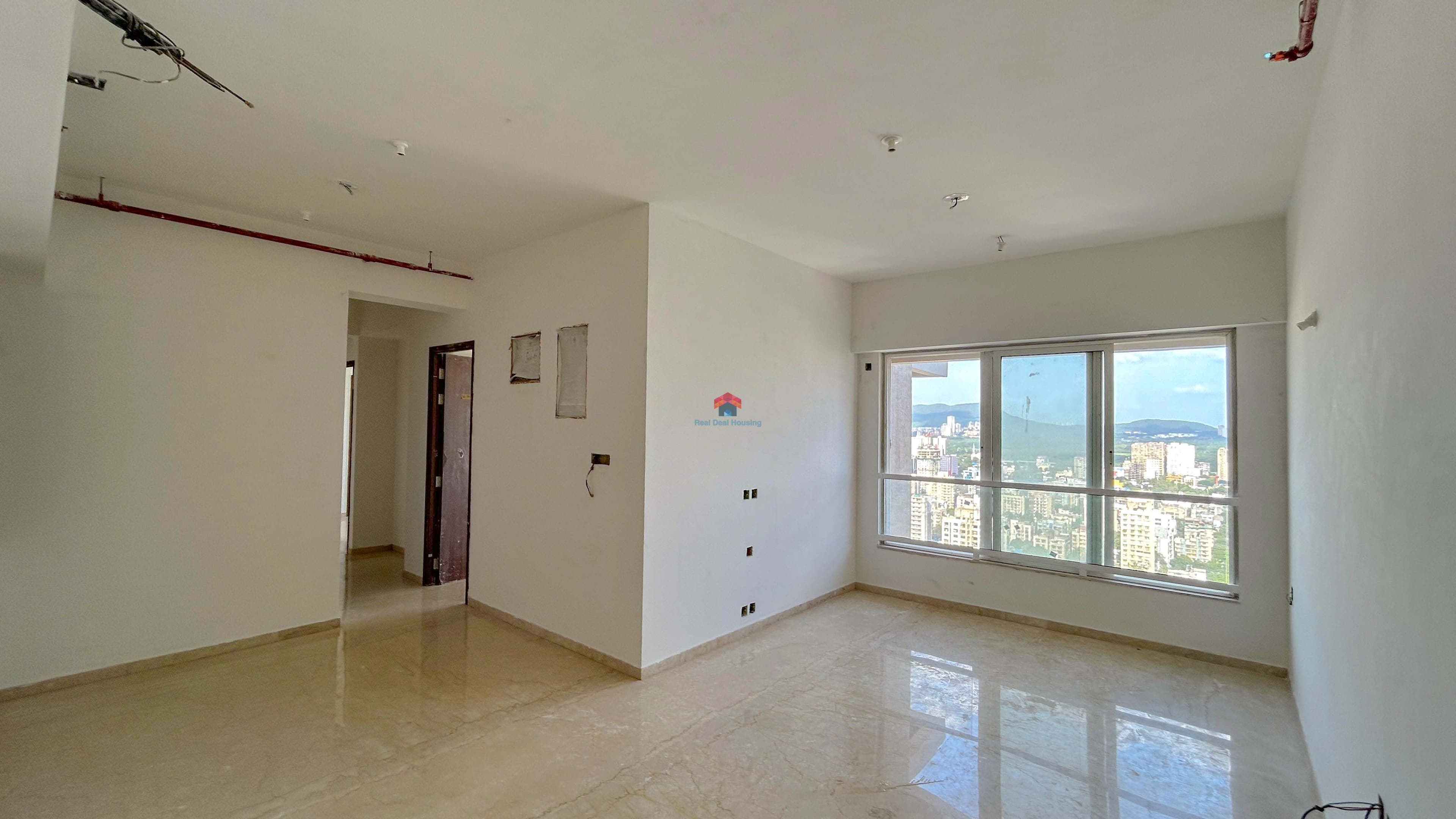 Semi-furnished 3 BHK rental in Kalpataru Radiance